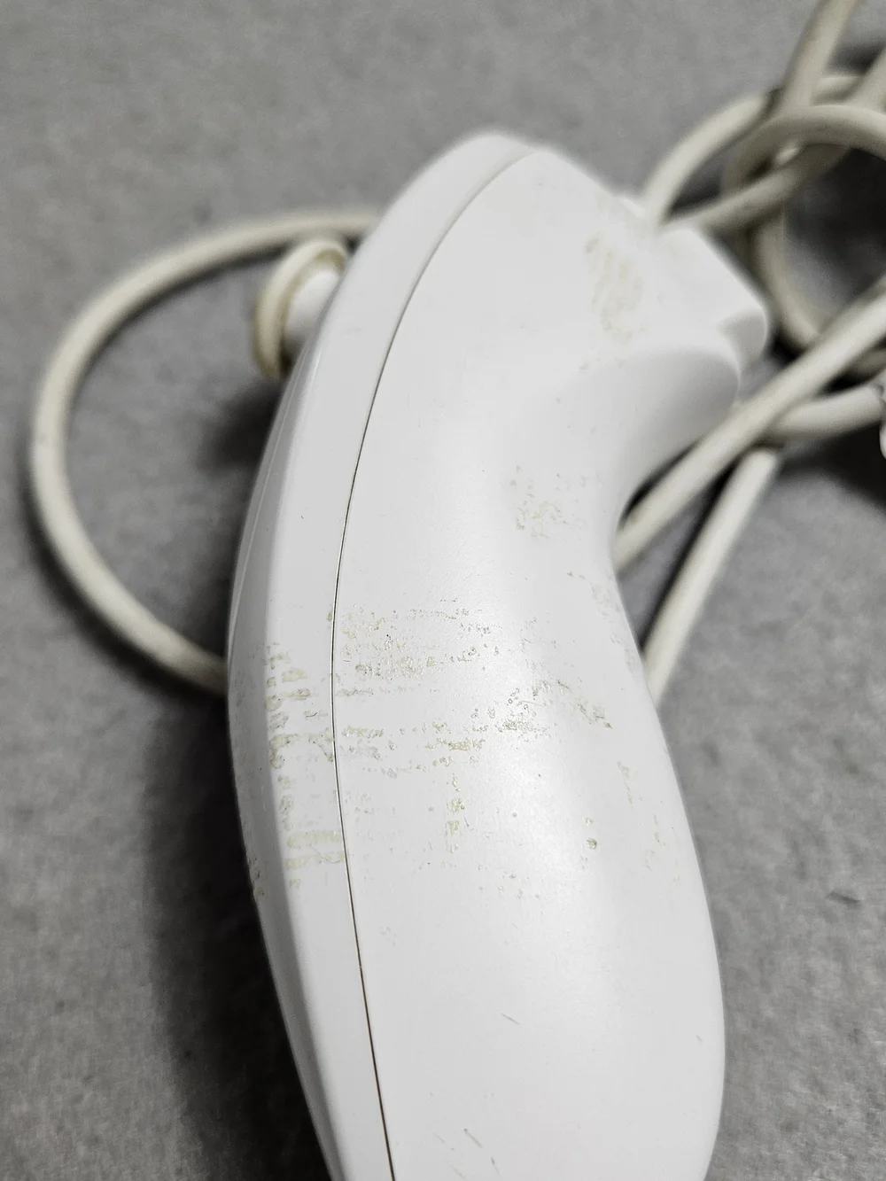 Nintendo Wii Nunchuk Controller RVL-004 White Wired OEM Untested